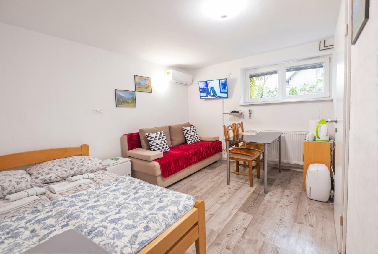 Newly Renovated Studio With Air Conditioner & Free Parking ليوبليانا المظهر الخارجي الصورة